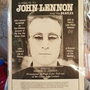 1980 (Pristine Condition) Antique US Magazine John Lennon Tribute + MORE